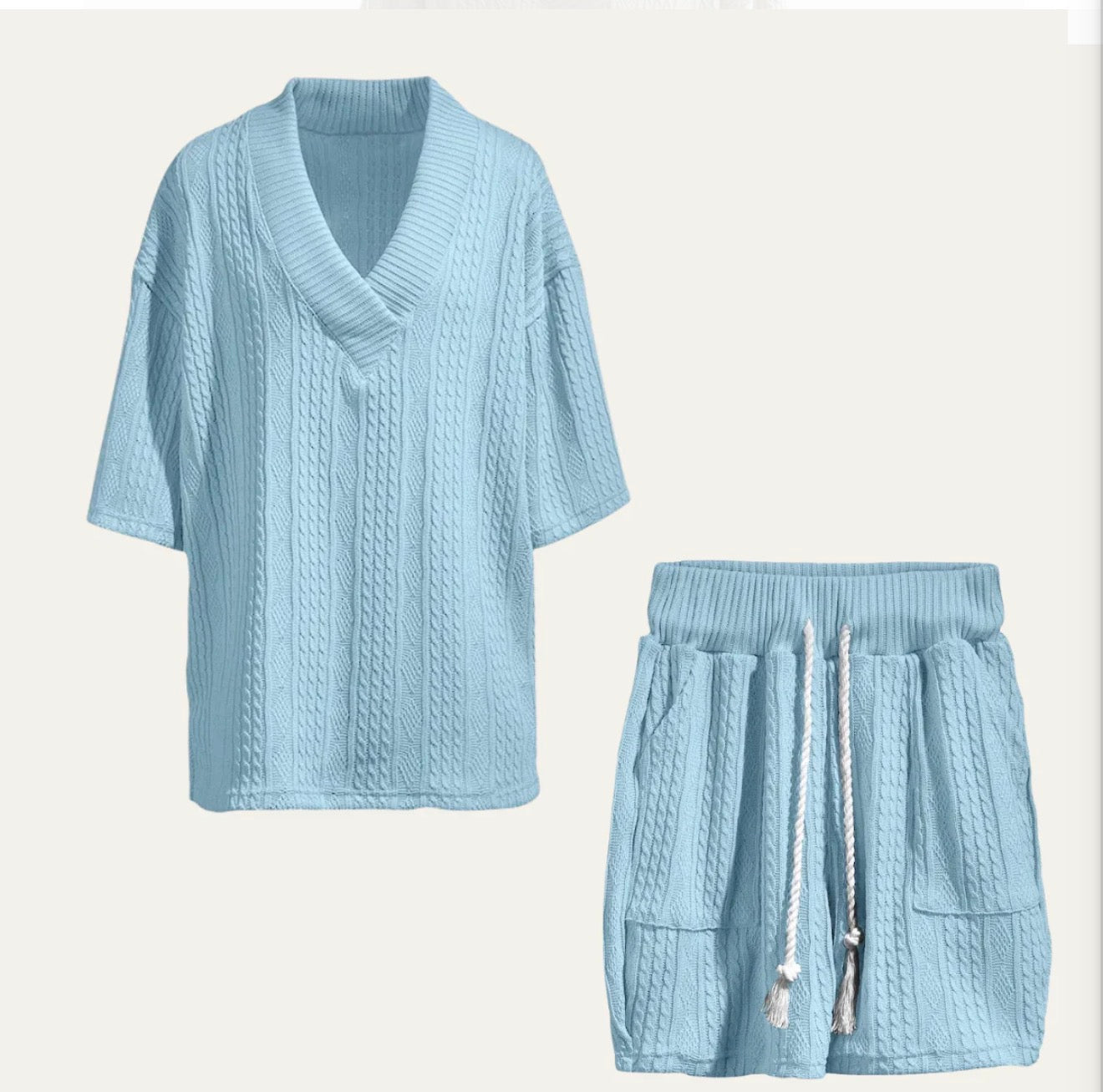 Crocket’s Light Summer Knitted Set- Polo Shirt & Short